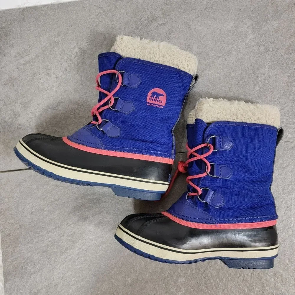 Sorel Snow Carnival duck Ny1879484 waterproof mid calf boots shoes Navy Size 5